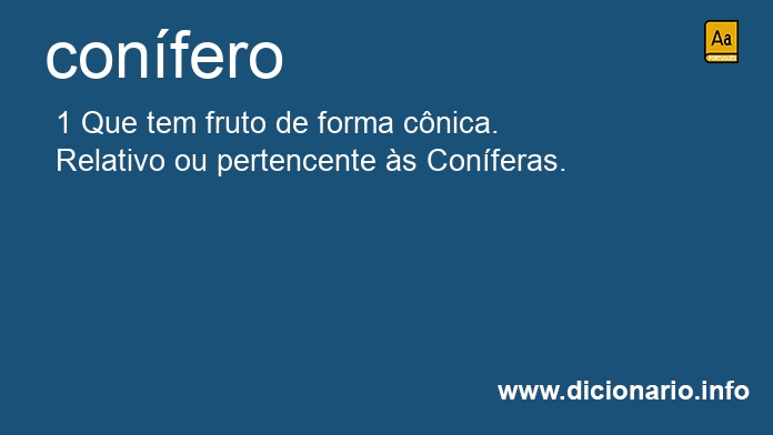Significado de conferos