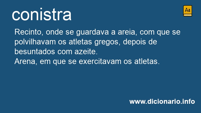 Significado de conistra