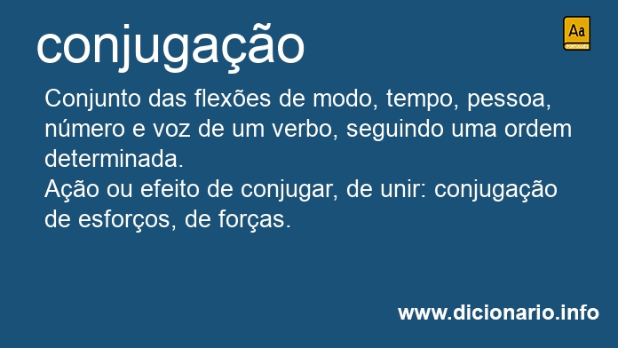 Significado de conjugao