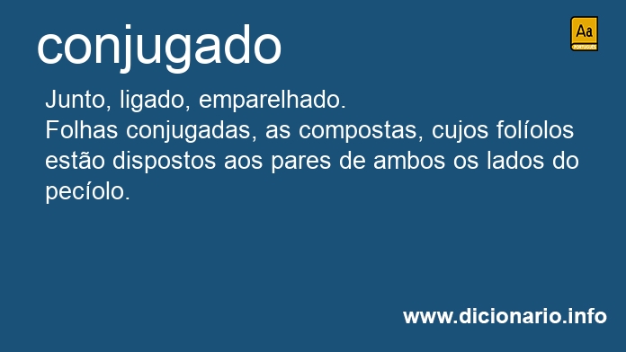 Significado de conjugado