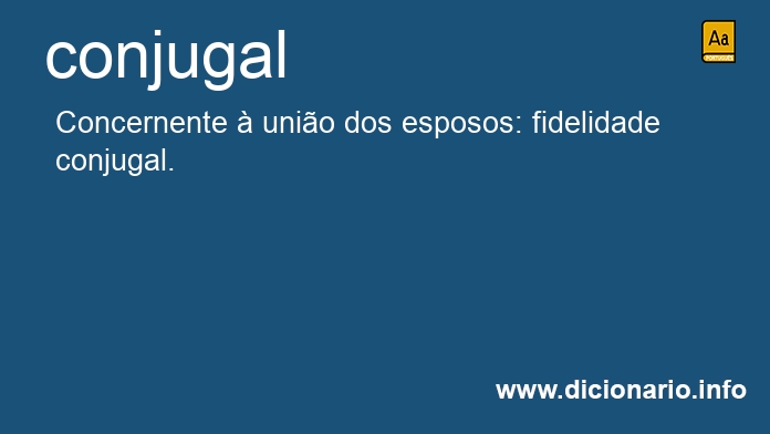 Significado de conjugal
