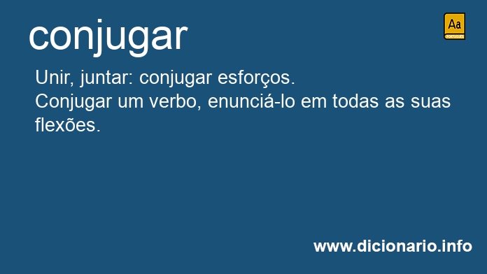 Significado de conjugar