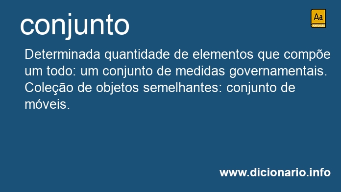 Significado de conjunto