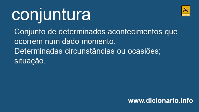 Significado de conjunturas