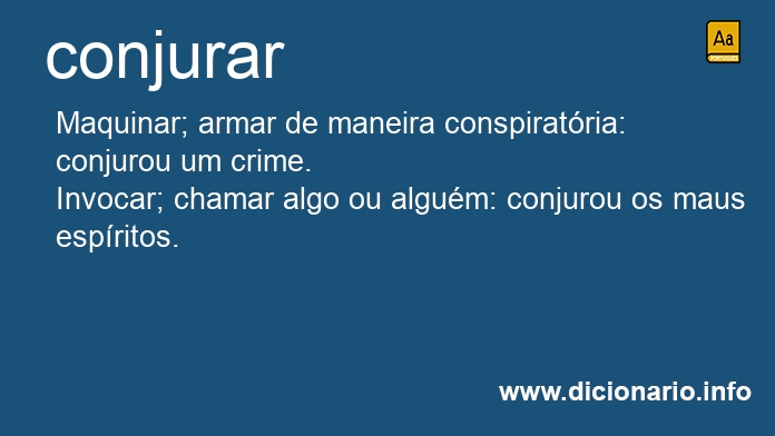 Significado de conjurarmos