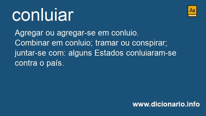 Significado de conluiarem