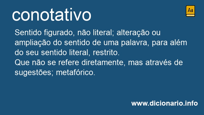 Significado de conotativo