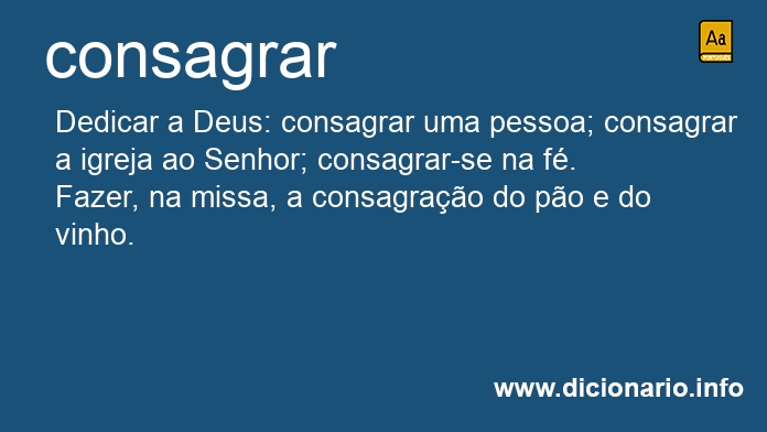 Significado de consagrariam