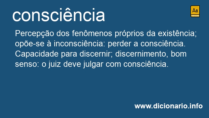 Significado de conscincia