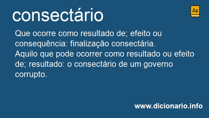 Significado de consectria