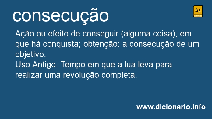 Significado de consecues