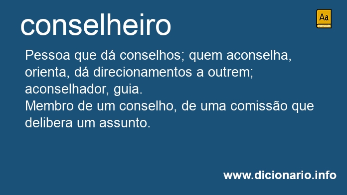 Significado de conselheira
