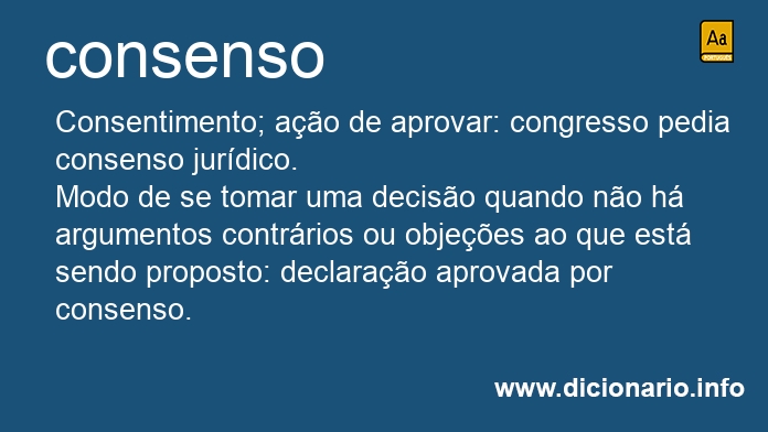 Significado de consenso