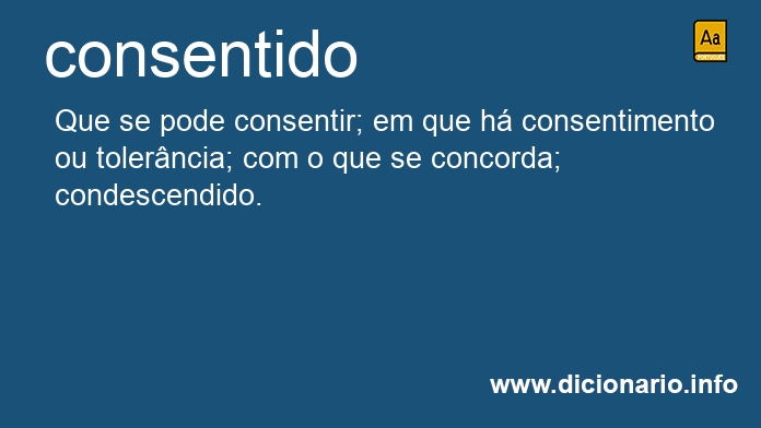 Significado de consentido