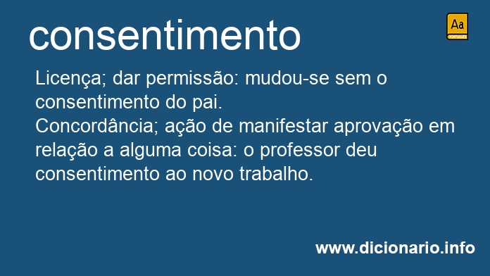 Significado de consentimento