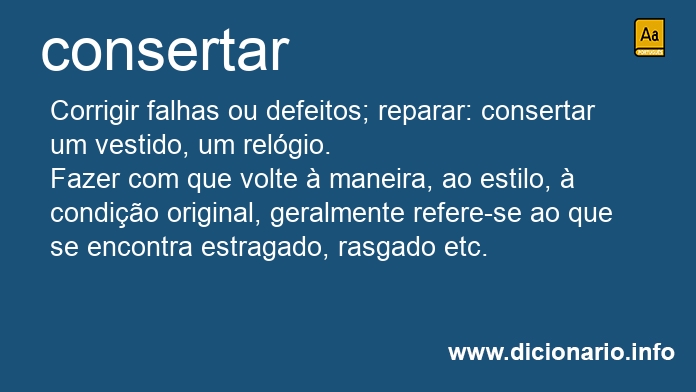 Significado de consertars