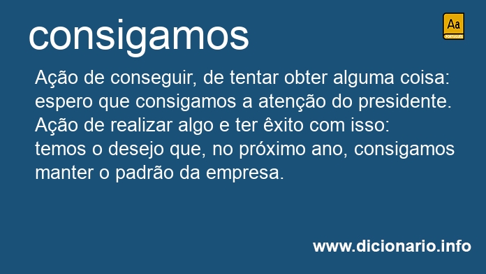 Significado de consigamos