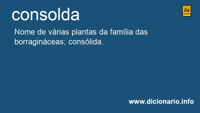 Significado de consolda