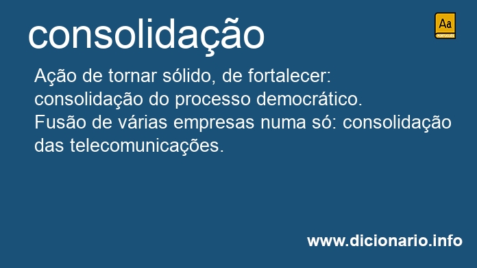 Significado de consolidao