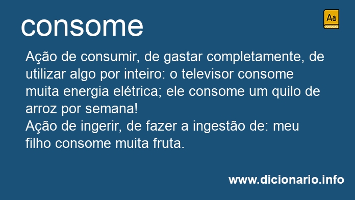 Significado de consome