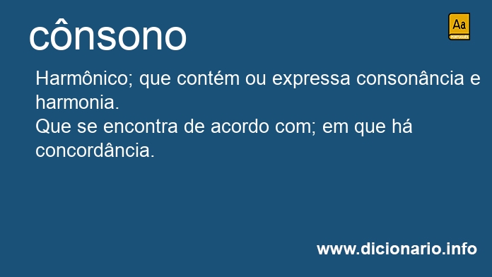 Significado de cnsona