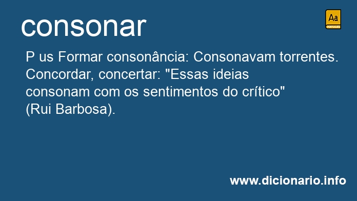 Significado de consonam