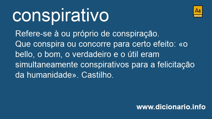 Significado de conspirativo