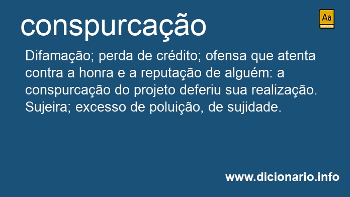 Significado de conspurcaes
