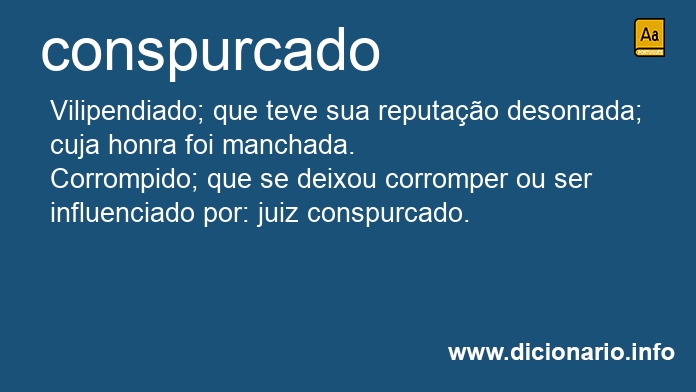 Significado de conspurcado