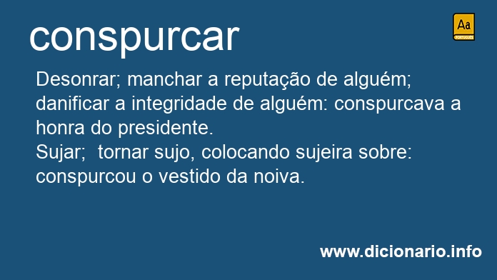 Significado de conspurcai