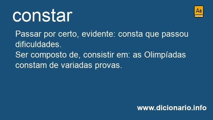 Significado de constara