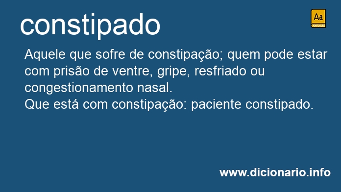 Significado de constipada