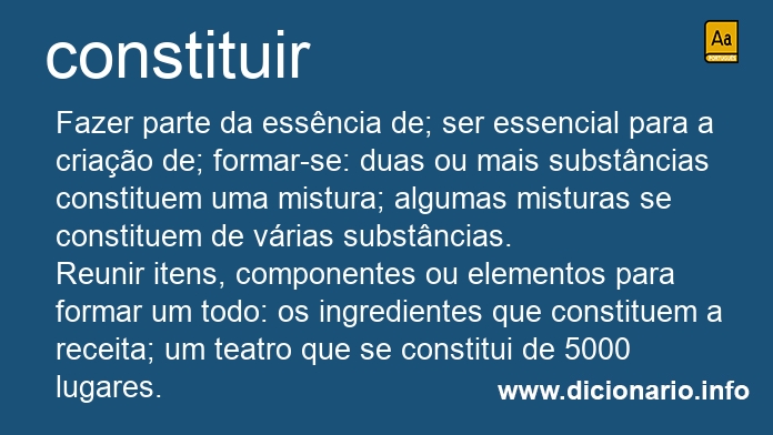 Significado de constituas