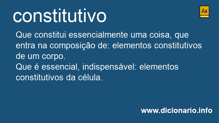 Significado de constitutivo