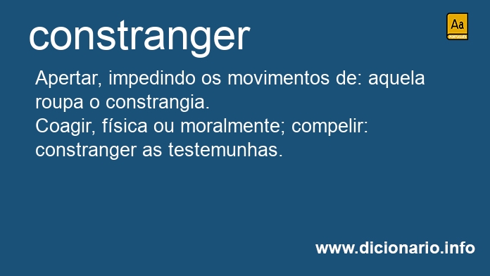 Significado de constrange