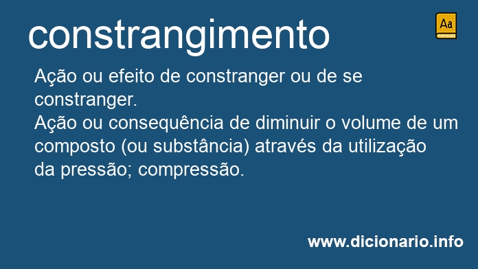 Significado de constrangimentos