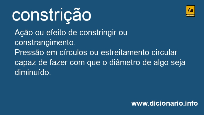 Significado de constrio