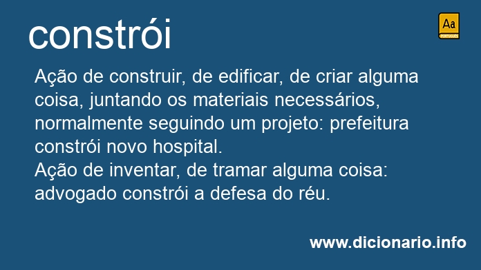 Significado de constri