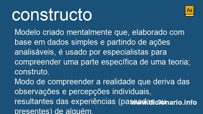 Significado de constructo