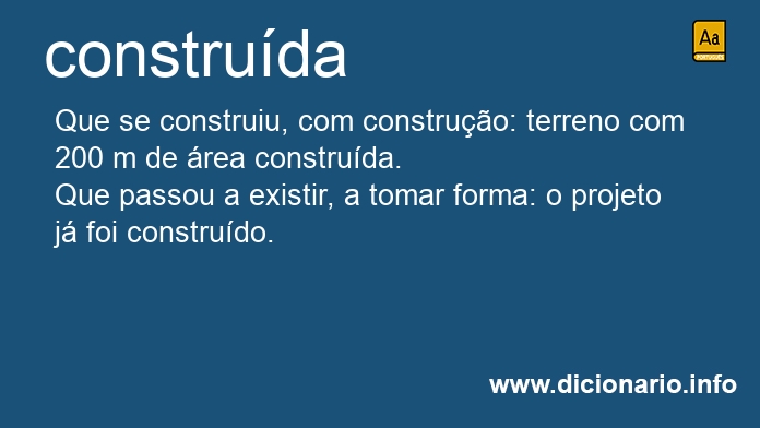 Significado de construda