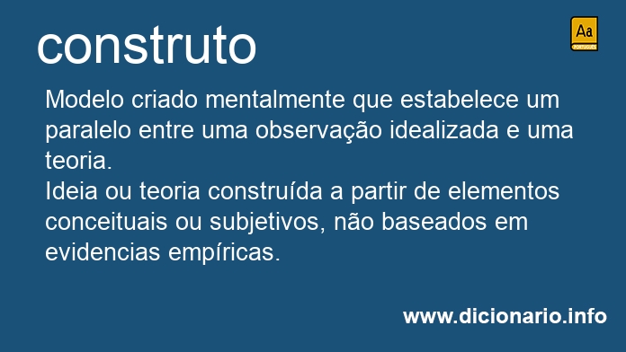 Significado de construto