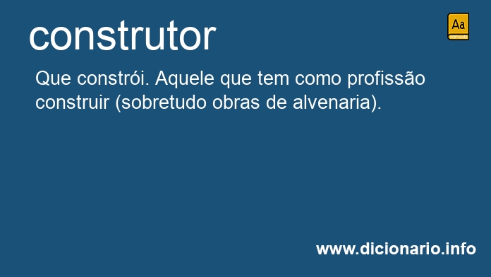 Significado de construtor