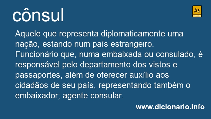 Significado de cnsules