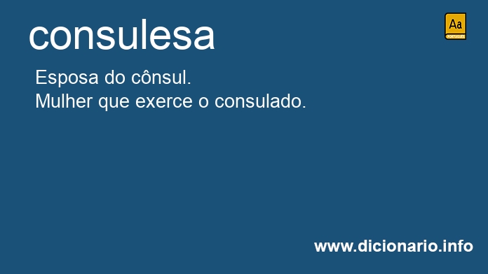 Significado de consulesa