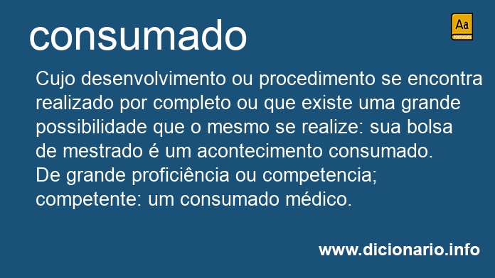 Significado de consumado