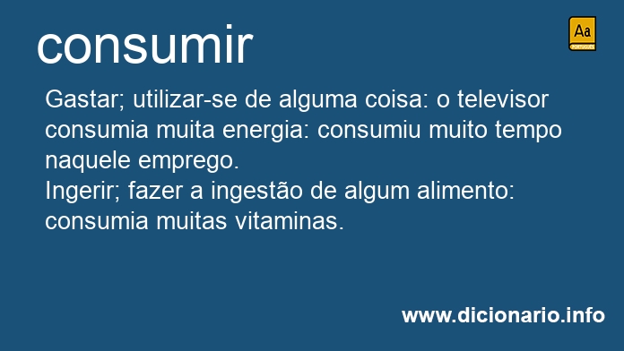 Significado de consumiram