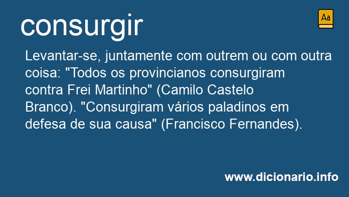 Significado de consurgir