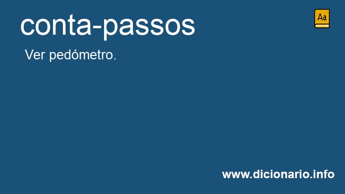 Significado de conta-passos