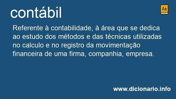 Significado de contbeis