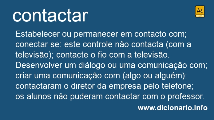 Significado de contacta